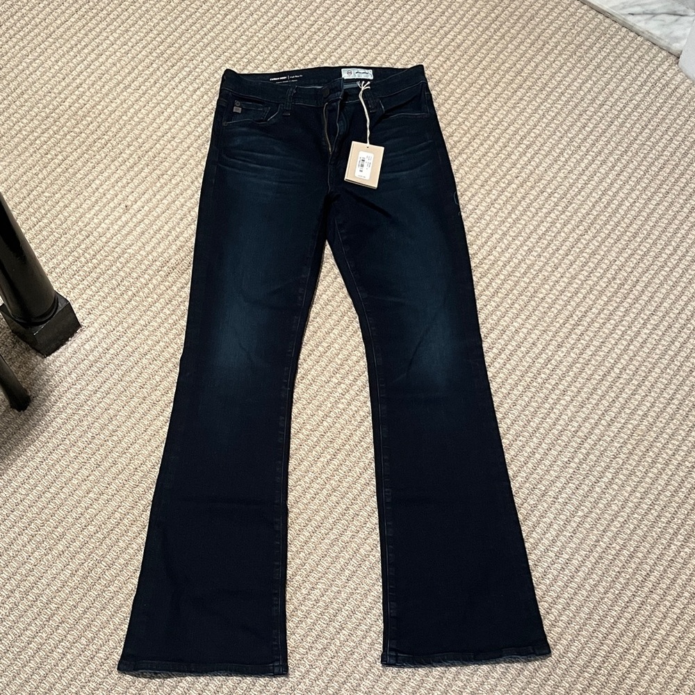 AG Adriano Goldschmied Dark Blue Farrah Boot Cut Jeans NWT